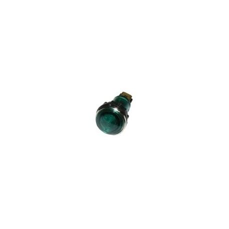Piloto Verde Ø12mm 400V Faston