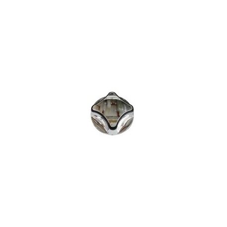 Mando Cocina Plateado Ø83mm Eje Ø8x6.5mm