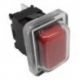 Pulsador Rojo Unipolar 20x13mm 230V 16A