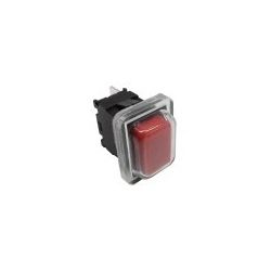 Pulsador Rojo Unipolar 20x13mm 230V 16A
