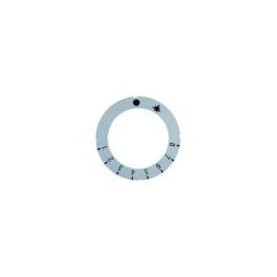 Pegatina Mando Termostato Ø63mm Pel