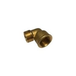 Racor Codo Latón 3/4" M-H