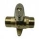 Grifo Cromado Entrada Gas M-M 3/4x3/4