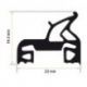 Burlete Puerta Horno 660x1395mm