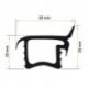 Burlete Inferior Carro 450x170mm