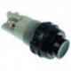 Pulsador Negro 2A 230V Ø18.2mm