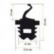 Burlete Puerta Horno 15.5x22mm
