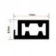 Burlete Cristal Horno 17x9.5mm (1m)