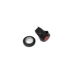 Pulsador Ø16mm 1 Polo Rojo 3A 250V 125 / 55°C