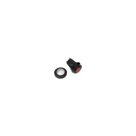 Pulsador Ø16mm 1 Polo Rojo 3A 250V 125 / 55°C