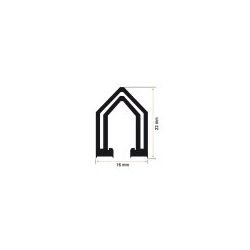 Burlete Horno 16x22mm Gris