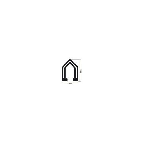 Burlete Horno 16x22mm Gris