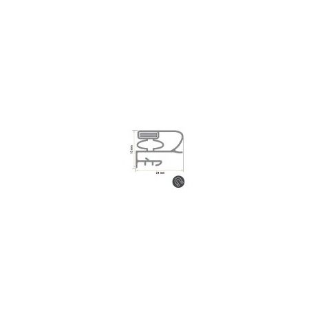 Burlete 1457x657mm Pvc Gris