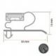 Burlete 730x635mm Pvc Gris