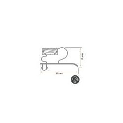 Burlete 730x635mm Pvc Gris