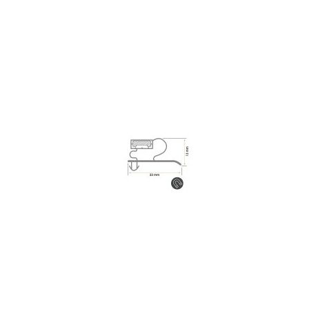 Burlete 730x635mm Pvc Gris