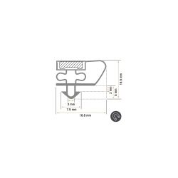 Burlete 1415x650mm Pvc Negro