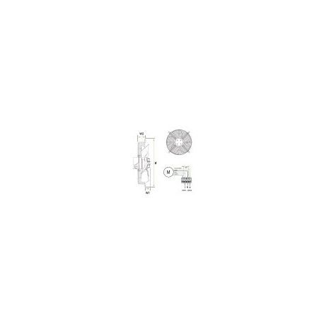 Ventilador HRB/4-350 Apn 230V 50/60Hz Imp
