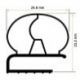 Burlete 625x395mm Pvc Negro