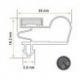 Burlete 1412x647mm Pvc Blanco