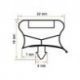 Burlete 688x428mm Pvc Gris