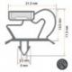 Burlete 1526x716mm Pvc Gris