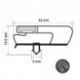 Burlete 782x467mm Pvc Gris CORECO