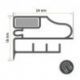 Burlete 770x435mm Pvc Gris Eai 1500 Comersa