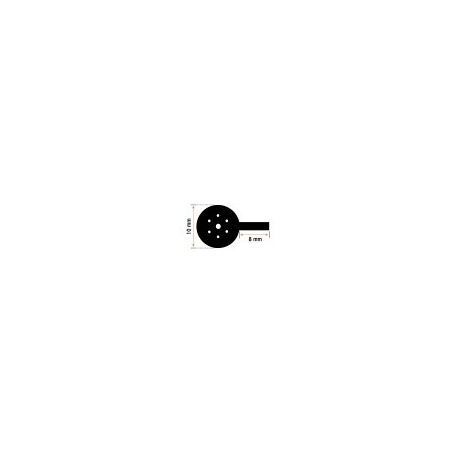 Burlete Ø10mm Caucho Esponjoso Negro (1m)