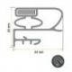 Burlete 680x604mm Pvc Gris CR1000