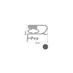 Burlete 680x604mm Pvc Gris CR1000