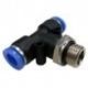 Racor T Conexión Rápida Ø8mm 1/4" M