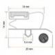 Burlete 1392x592mm Pvc Gris COMERSA
