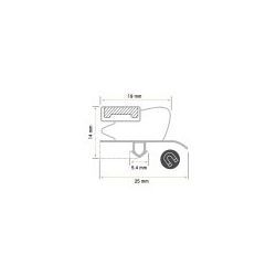 Burlete 1392x592mm Pvc Gris COMERSA