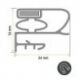 Burlete 755x704mm Pvc Gris