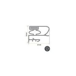 Burlete 755x704mm Pvc Gris