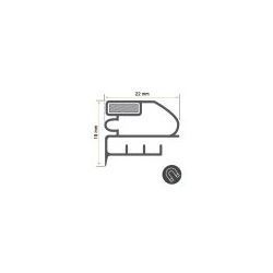 Burlete 434x274mm Pvc Gris
