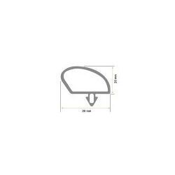 Burlete Puerta L2550mm Pvc Gris
