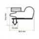 Burlete 1425x660mm Pvc Negro