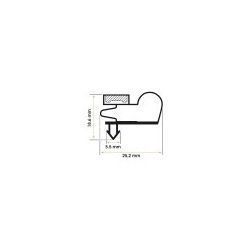 Burlete 1425x660mm Pvc Negro