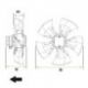 Ventilador Rotor Externo Ø446mm 230V 155W