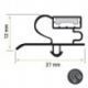 Burlete UR-260-262 Negro RVC-800
