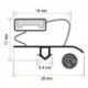 Burlete 400x315mm Pvc Gris