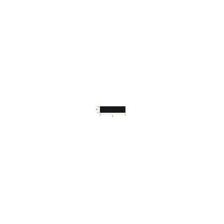 Burlete Adhesivo 25x10mm Caucho ESPONJOSO(1m)