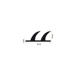 Burlete 40x19mm Perfil Caucho Esponjoso (1m)