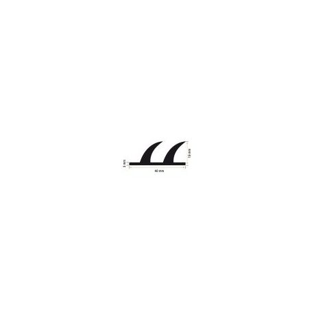 Burlete 40x19mm Perfil Caucho Esponjoso (1m)