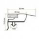 Burlete 1540x640mm Pvc Gris