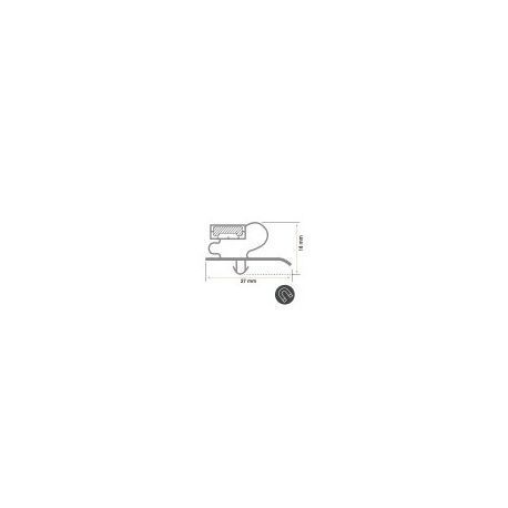 Burlete 620x360mm Pvc Gris