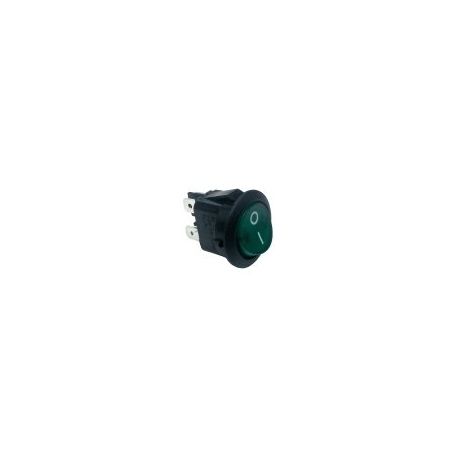 Interruptor Verde Ø20mm 230V Bipolar
