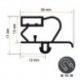 Burlete 568x400mm Pvc Negro